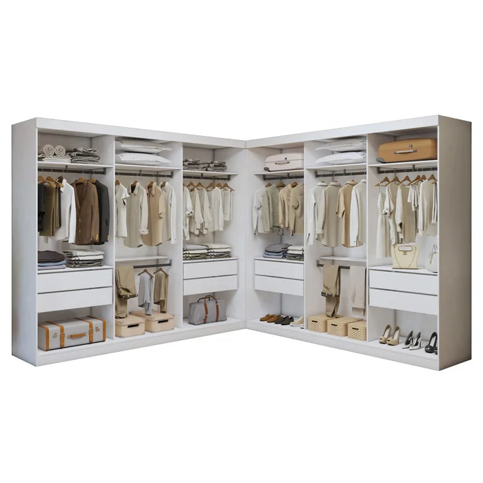 Closet Casal Colorado sem Portas 8 Gavetas - Ninho Móveis