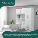 Guarda-roupa Infantil com Cama 4 Portas 3 Gavetas - Ninho Móveis