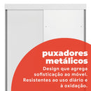 Guarda-Roupa 2 Portas de Correr com Espelho - Ninho Móveis