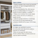 Closet Casal Colorado sem Portas 8 Gavetas - Ninho Móveis