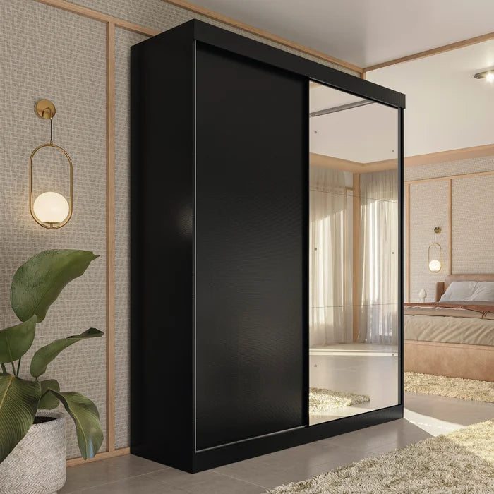 Guarda-Roupa 2 Portas de Correr com Espelho - Ninho Móveis