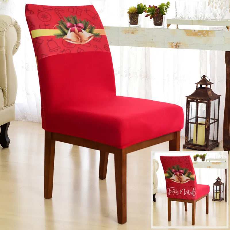 Capa de Cadeira de Natal Sinos - Ninho Móveis