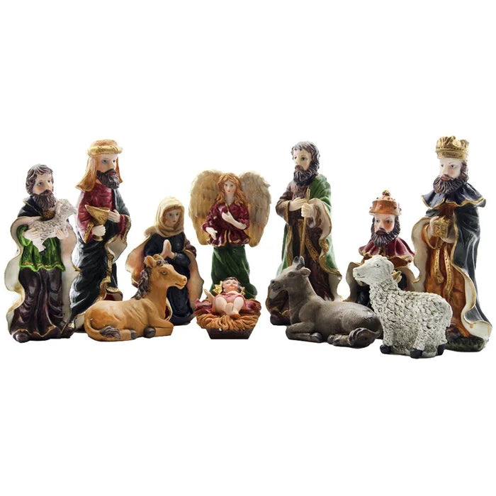 Presépio Natalino em Resina 11 Peças - Ninho Móveis