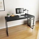 Mesa De Escritório Escrivaninha Preta Madeirado - Ninho Móveis