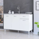 Balcão 3 Portas 1 Gaveta sem Tampo - Ninho Móveis