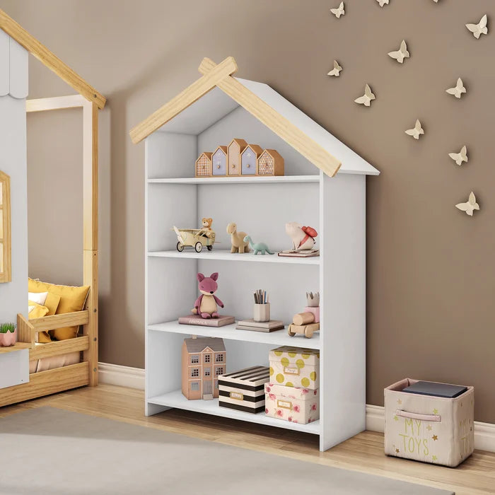 Estante Infantil Casinha 4 Prateleiras - Ninho Móveis