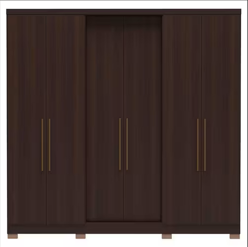 Guarda Roupa Casal Napoli 6 Portas - Ninho Móveis