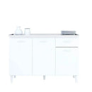 Balcão 3 Portas 1 Gaveta sem Tampo - Ninho Móveis