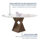 Mesa de Jantar 6 Lugares Tampo Redondo 120x120 - Ninho Móveis