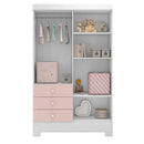 Guarda Roupa Baby Infantil 4 Portas e 3 Gavetas - Ninho Móveis