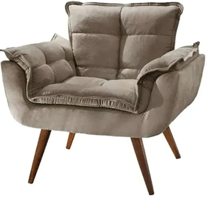 Poltrona Monaco em Suede - Ninho Móveis