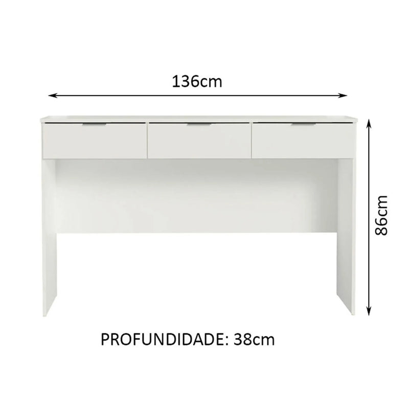 Penteadeira Camarim 3 Gavetas - Ninho Móveis