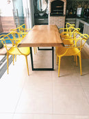 Conjunto de Mesa de Jantar Madeira Rústica