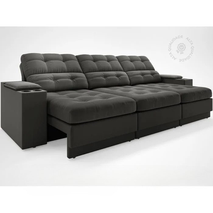 Sofá Valencia com Porta Copos - Ninho Móveis