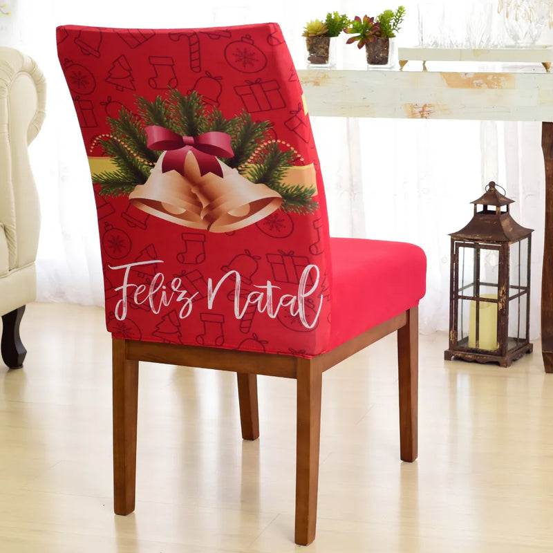 Capa de Cadeira de Natal Sinos - Ninho Móveis