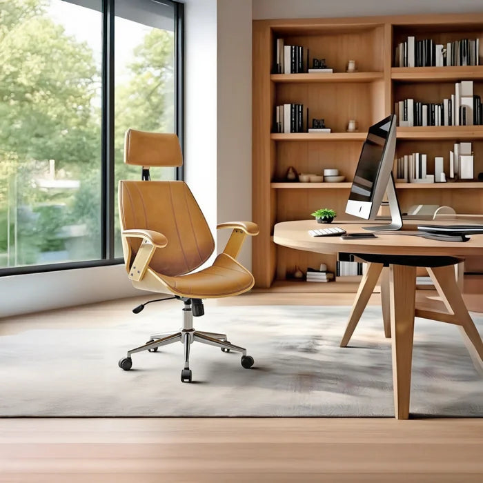 Cadeira de Escritório Ergonômica Executiva Caramelo - Ninho Móveis