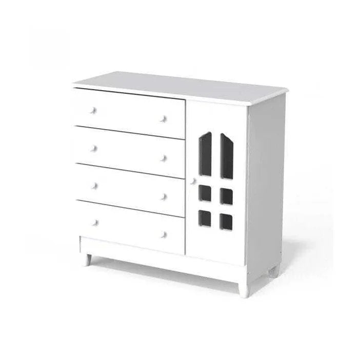 Cômoda de Bebê 4 Gavetas 1 Porta - Ninho Móveis