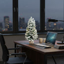 Árvore Nevada Base Madeira 55cm - Ninho Móveis