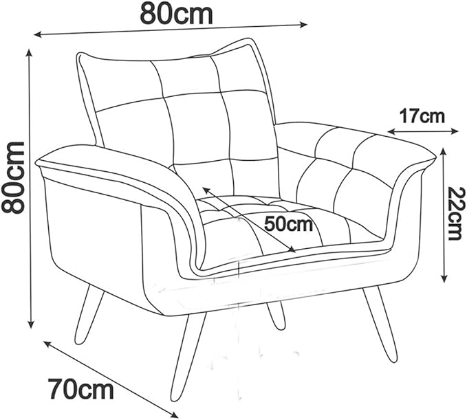 Poltrona Monaco em Suede - Ninho Móveis