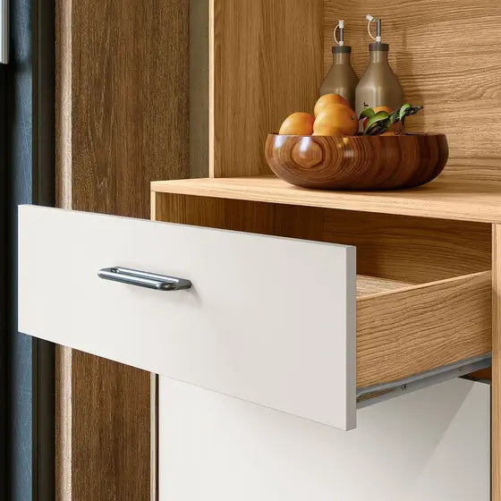 Armário De Cozinha Compacto com 4 Portas e 1 Gaveta - Ninho Móveis