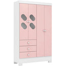 Guarda Roupa Baby Infantil 4 Portas e 3 Gavetas - Ninho Móveis