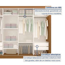 Guarda Roupa Casal Premium 4 Portas 4 Gavetas - Ninho Móveis