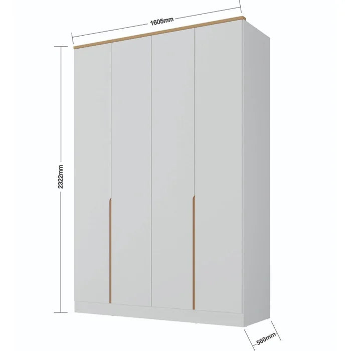 Guarda Roupa Infantil 4 Portas - Ninho Móveis