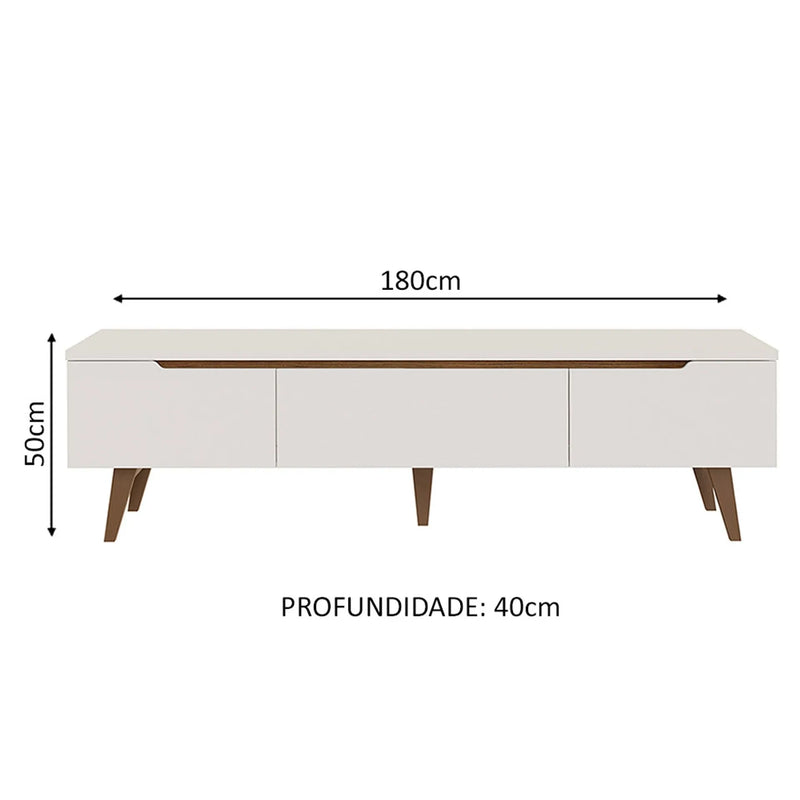 Rack para TV até 75 Polegadas com 2 Portas - Ninho Móveis