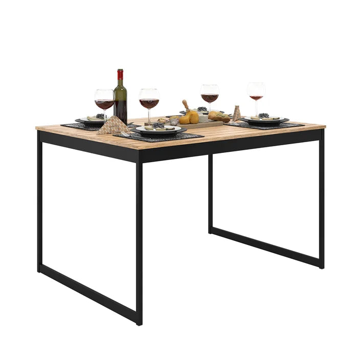 Conjunto Mesa de Jantar Preto - Ninho Móveis