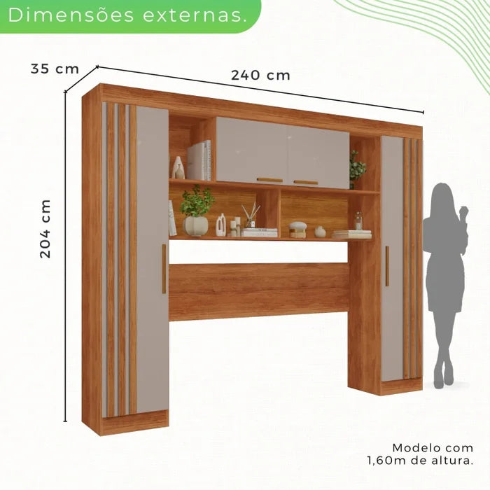 Guarda-roupa Roma Modulado 4 Portas - Ninho Móveis