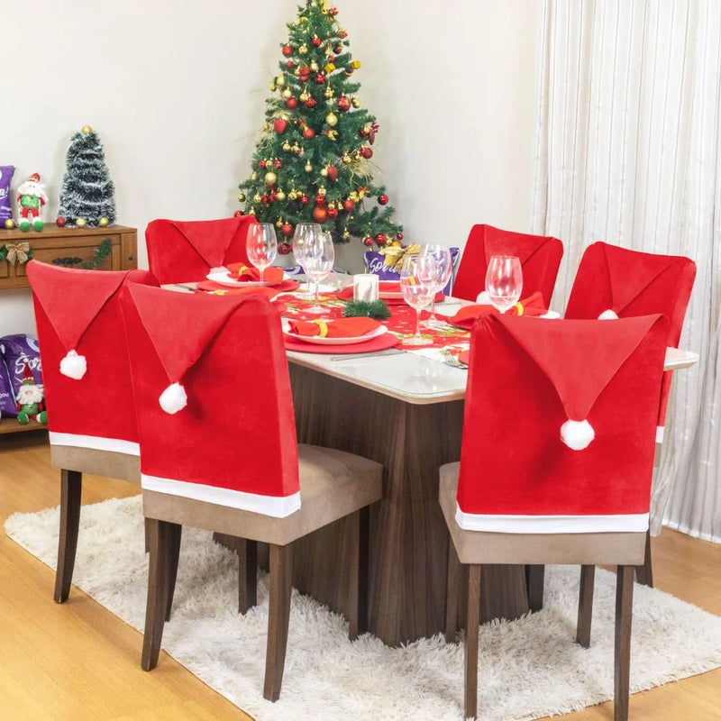 Capa Encosto Cadeira Natal Veludo - Ninho Móveis