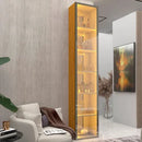 Cristaleira 1 Porta Com Espelho e Led - Ninho Móveis