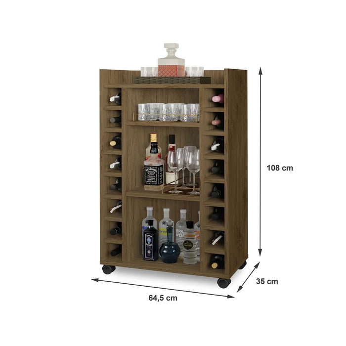 Adega Bar para 16 Garrafas - Ninho Móveis