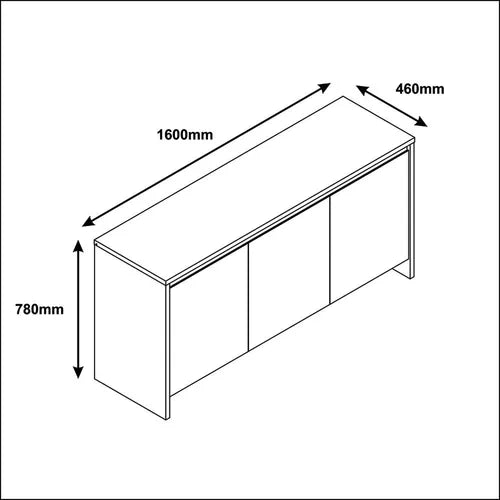Buffet 3 Portas 160cm- Ninho Móveis