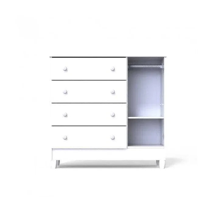 Cômoda de Bebê 4 Gavetas 1 Porta - Ninho Móveis