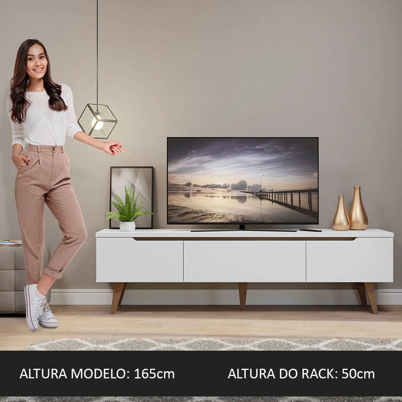 Rack para TV até 75 Polegadas com 2 Portas - Ninho Móveis