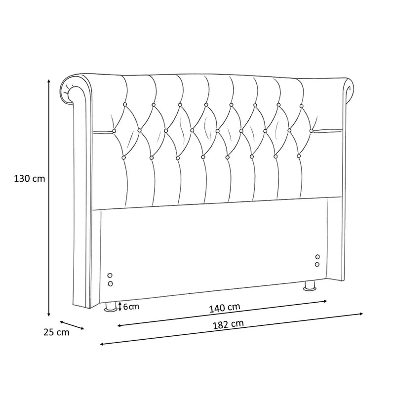 Cabeceira Cama Casal 140cm - Ninho Móveis