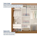 Guarda Roupa Casal Premium 4 Portas 4 Gavetas - Ninho Móveis