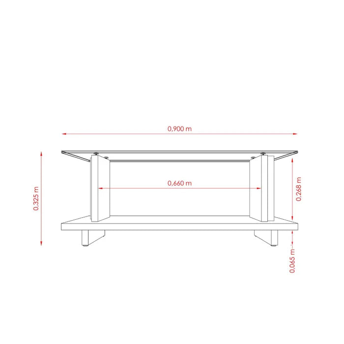 Mesa de Centro Céleste - Ninho Móveis