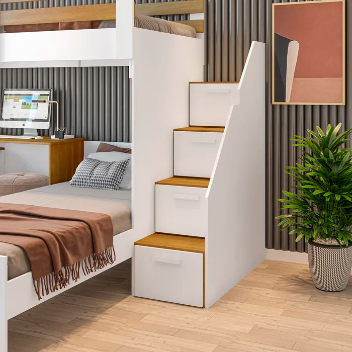 Beliche Comfort Solteiro Adulto com Escrivaninha - Ninho Móveis