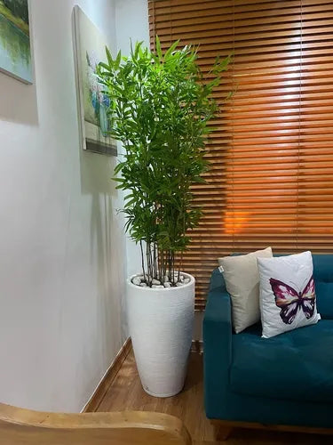 Planta Artificial Realista Bambu Frondoso - Ninho Móveis