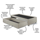 Base para Cama de Solteiro com Gaveta - Ninho Móveis