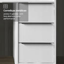 Penteadeira 3 Gavetas Tampo em Vidro - Ninho Móveis