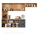 Armário de Cozinha Com 7 Portas E 2 Gavetas Compacta - Ninho Móveis