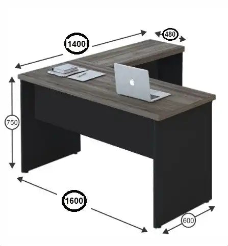Mesa em L para Escritorio e Quarto - Ninho Móveis