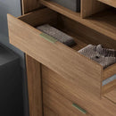 Guarda-Roupa Ripado 2 Portas com Espelho MDF - Ninho Móveis