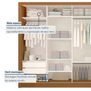 Guarda Roupa Casal Premium 4 Portas 4 Gavetas - Ninho Móveis