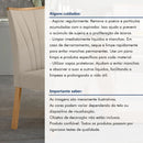 Conjunto 6 Cadeiras Estofadas em Linho Premium - Ninho Móveis