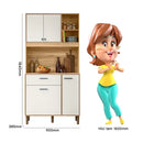 Armário De Cozinha Compacto com 4 Portas e 1 Gaveta - Ninho Móveis