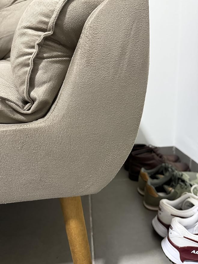 Poltrona Monaco em Suede - Ninho Móveis